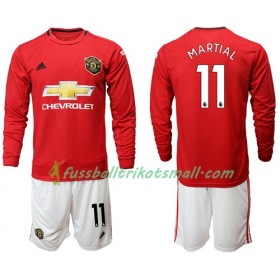 Fußballtrikots Manchester United Martial 11 Kinder 2019-2020 Langarm Heimtrikotsatz kaufen